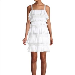 NWT Lilly Pulitzer White Ruffle & Lace Dress | Bridal Shower | Bride | Size 12